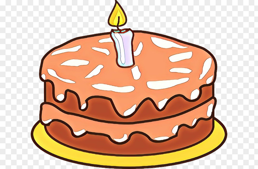 Dish Birthday Candle Cartoon Cake PNG