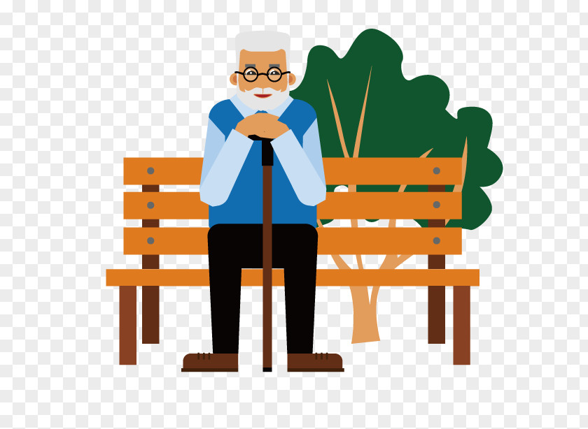 Park Bench Old Age Image Design Illustration PNG