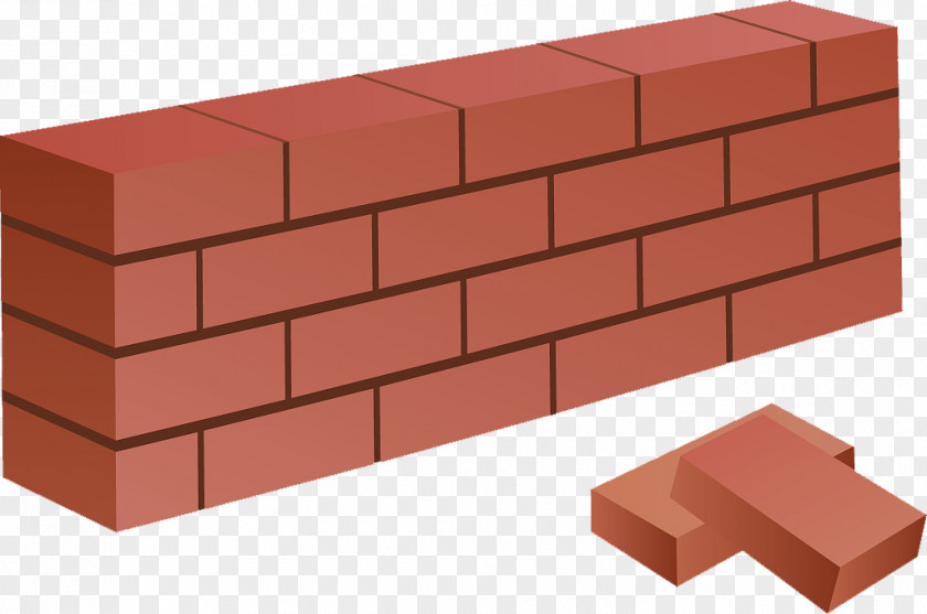 Vector Red Brick Wall Illustration PNG