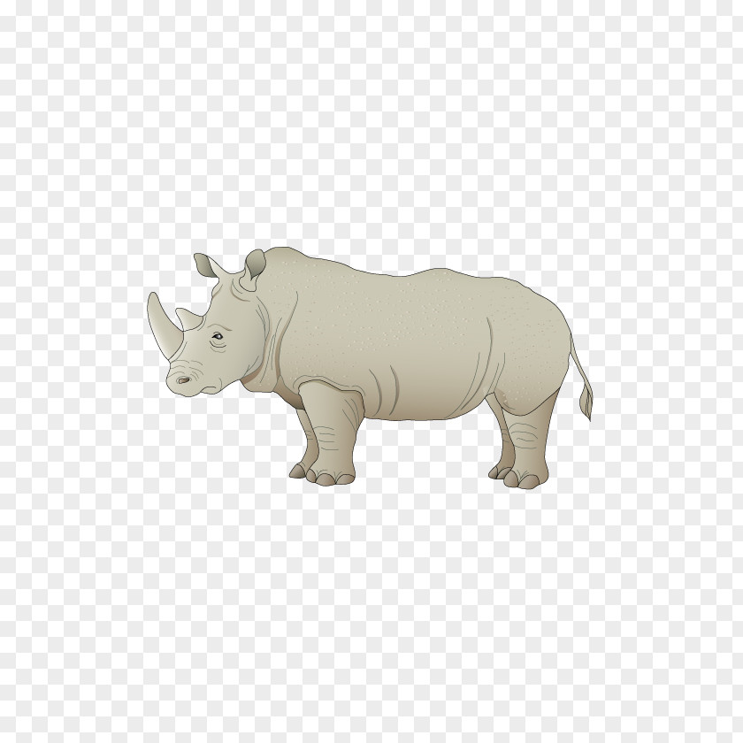 Vector Rhino Rhinoceros 3D PNG