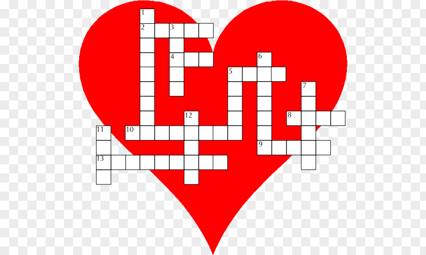 Valentine's Day Scrabble Crossword Word Search Puzzle PNG