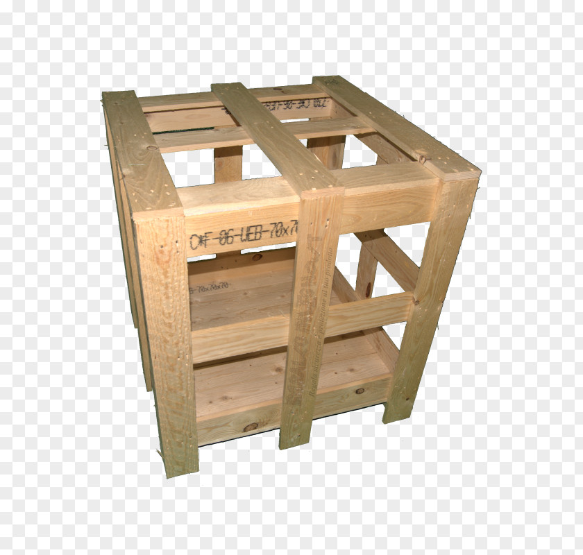 Wood Plywood Crate ISPM 15 Wooden Box PNG