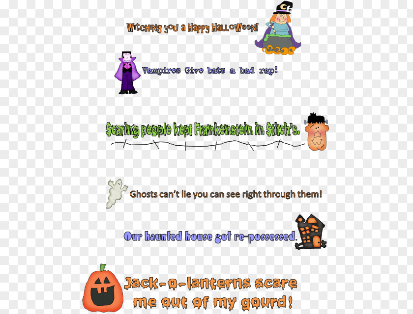 Halloween Child Quotation Saying Clip Art PNG