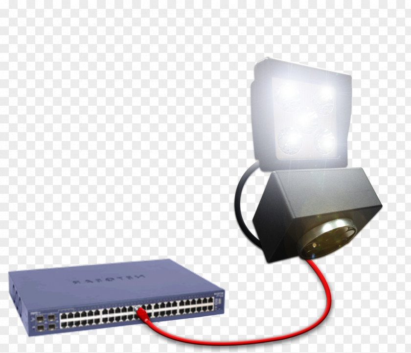 Power Over Ethernet Light-emitting Diode Network Switch PNG