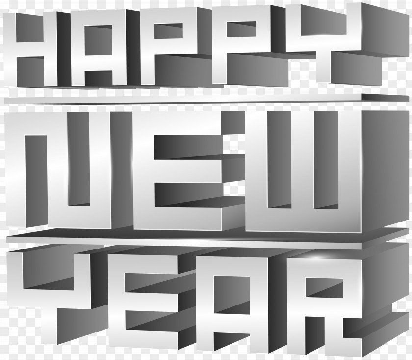 3D Happy New Year Clip Art Image Professional Rodeo Cowboys Association Christmas Womens PNG