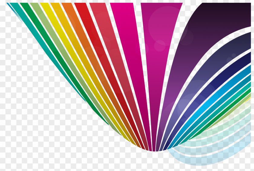 Abstract Color Lines Vector Graphic Design Abstraction PNG