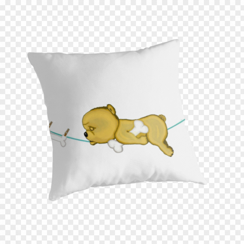 DOG POOPING Throw Pillows Cushion Textile Font PNG