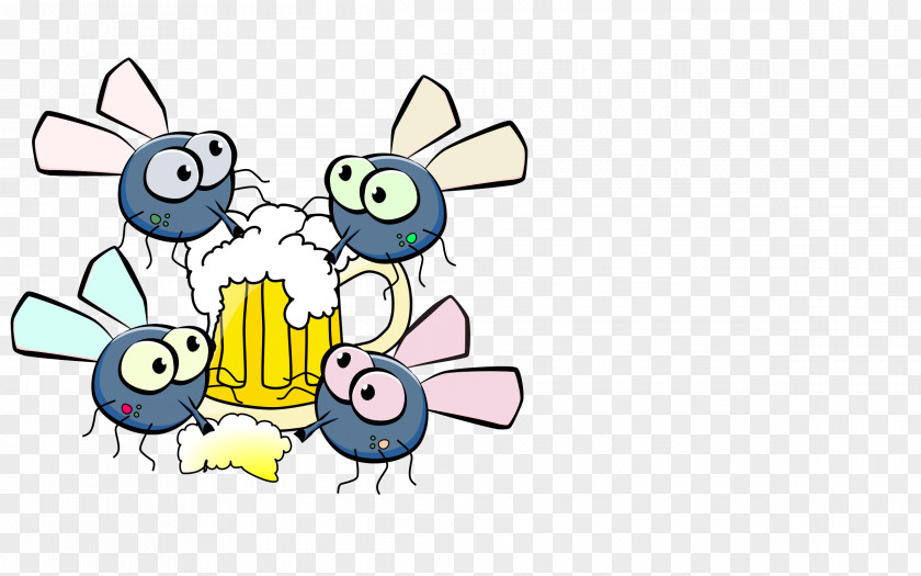 Flies Beer Alcoholic Drink Clip Art PNG