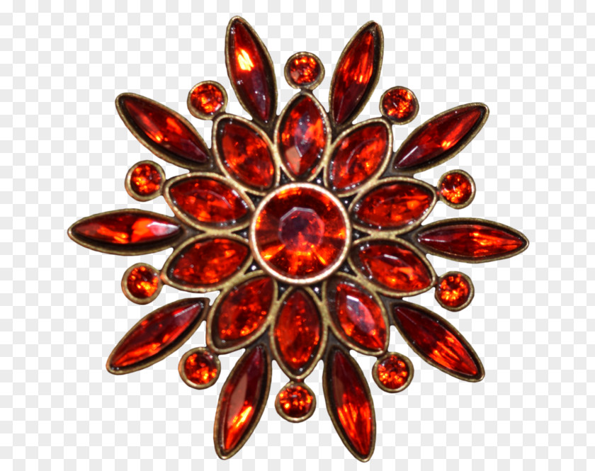 Gemstone Brooch PNG