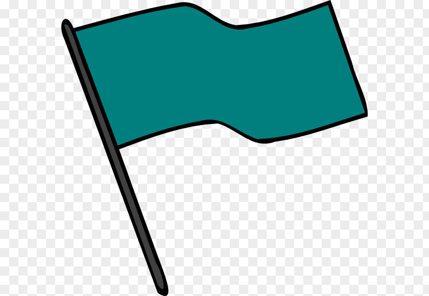 Teal Red Flag Clip Art PNG