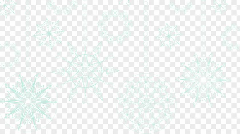 Cartoon Blue Star White Snowflake Tree Pattern PNG