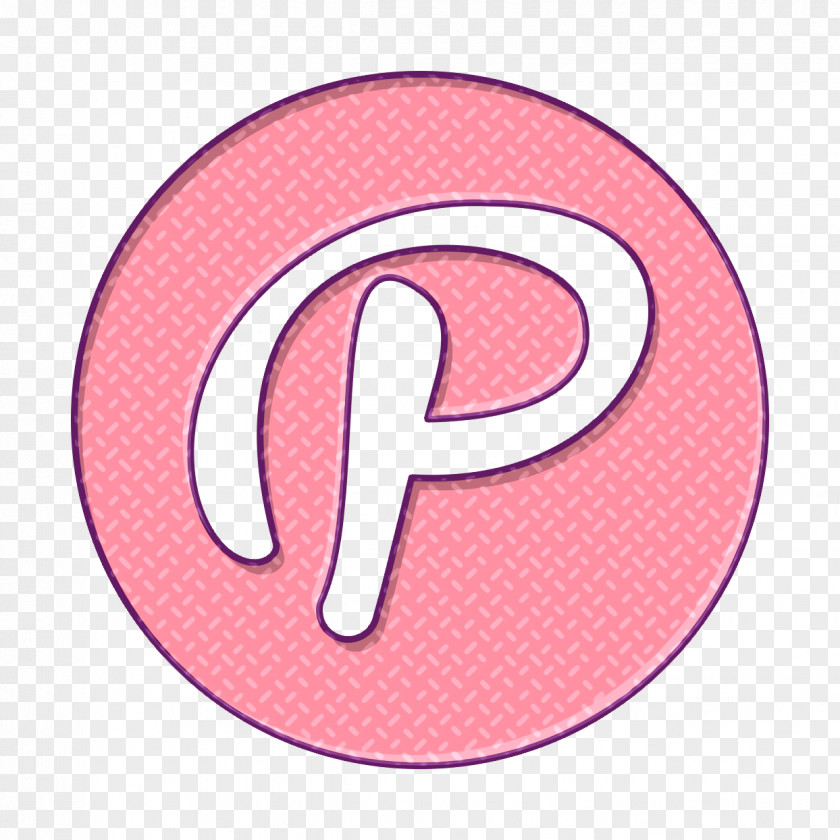 Peach Sticker Pinterest Icon Social Application PNG
