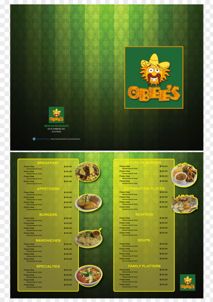 Restaurant Brochure Design Graphic Designer Menu PNG