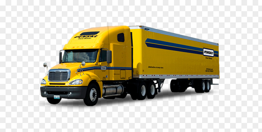 Truck Penske Leasing Driver Semi-trailer Rental PNG