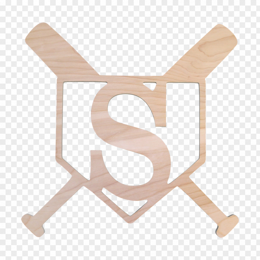 Wood Monogram Wall Decal Initial PNG