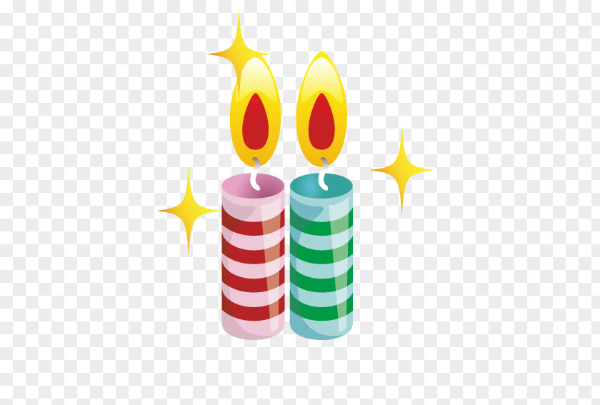Beautiful Christmas Candles Candle Clip Art PNG