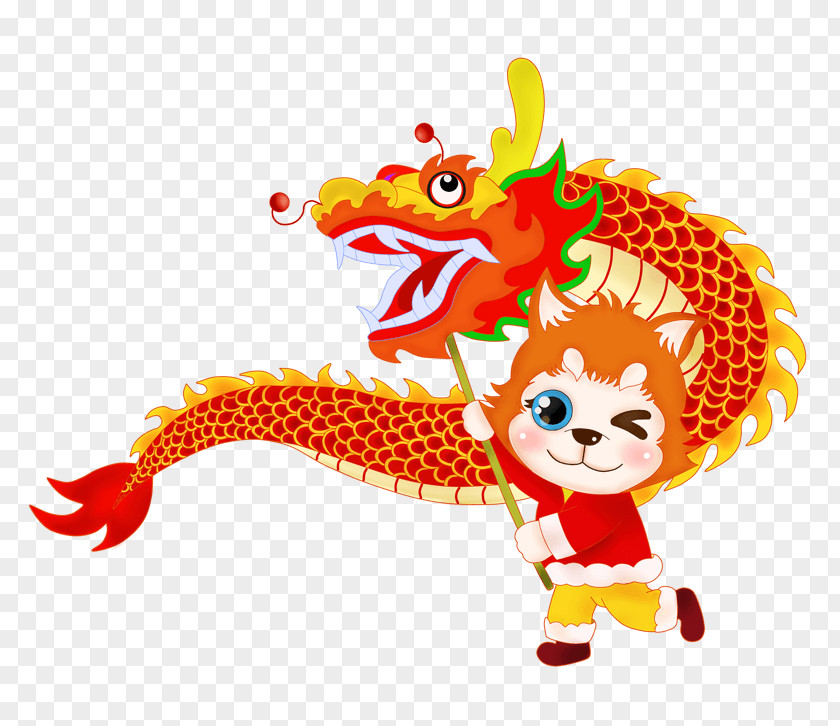 Cachorros Ornament Dragon Dance China Chinese New Year PNG