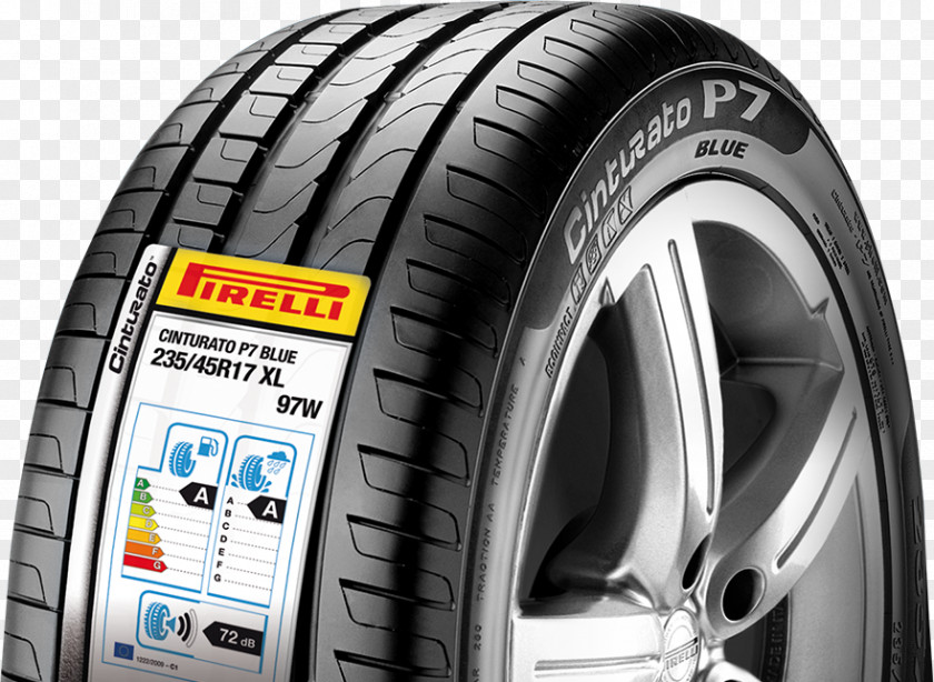 European Label Car Pirelli Cinturato Tire Tyre PNG