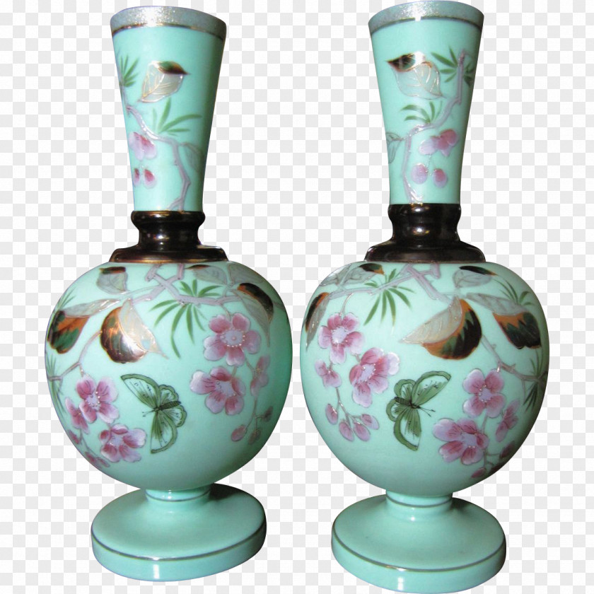Vase Bristol Blue Glass Decorative Arts PNG