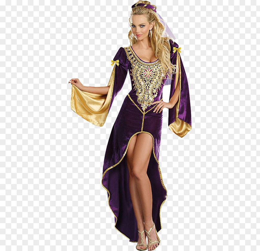 Woman Middle Ages Costume Party Clothing PNG