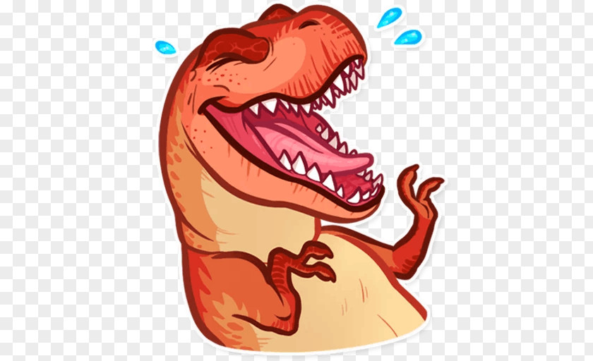 Dinosaur Tyrannosaurus Sticker Activity: Telegram PNG