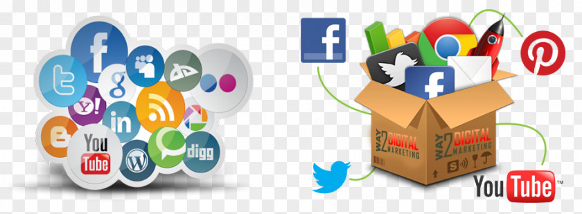 Collection Of Various Icons Digital Marketing Strategy Social Media Idea PNG