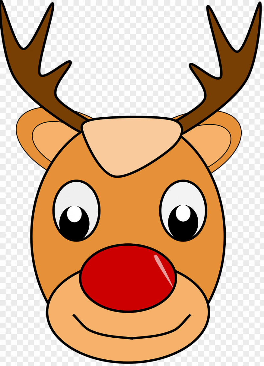 Deer Rudolph Santa Claus Christmas Child PNG