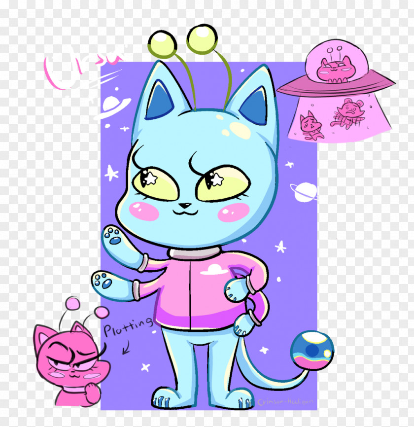 Outer Space Art Drawing Cat PNG