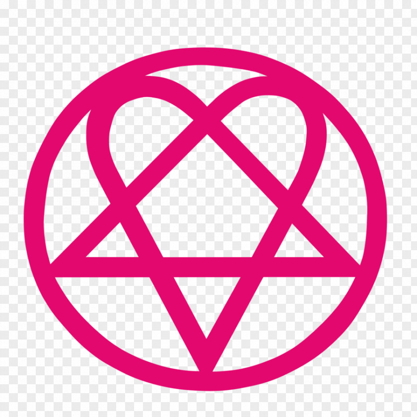 Heartagram HIM Decal Love Metal Logo PNG