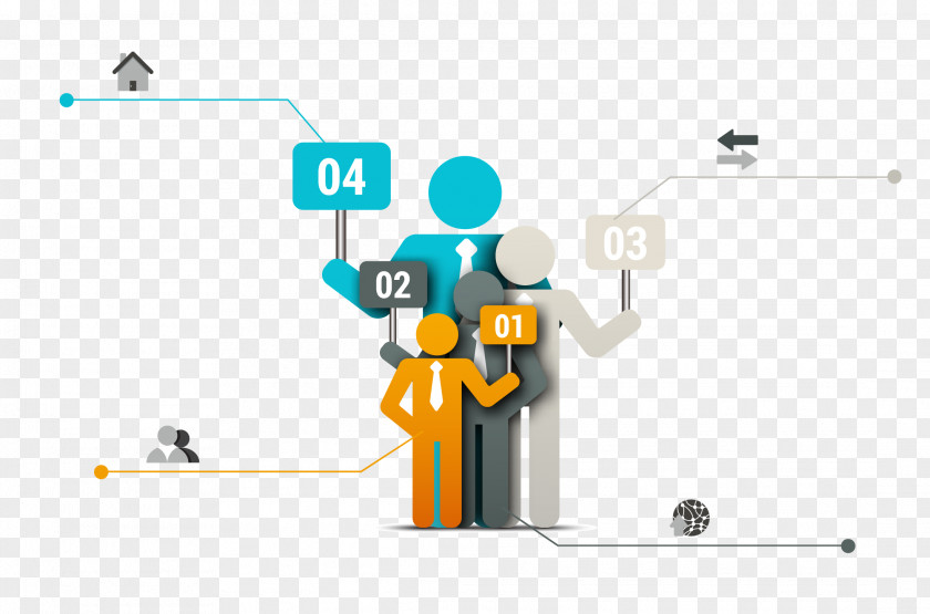 PPT Business People Infographic Adobe Illustrator Diagram PNG
