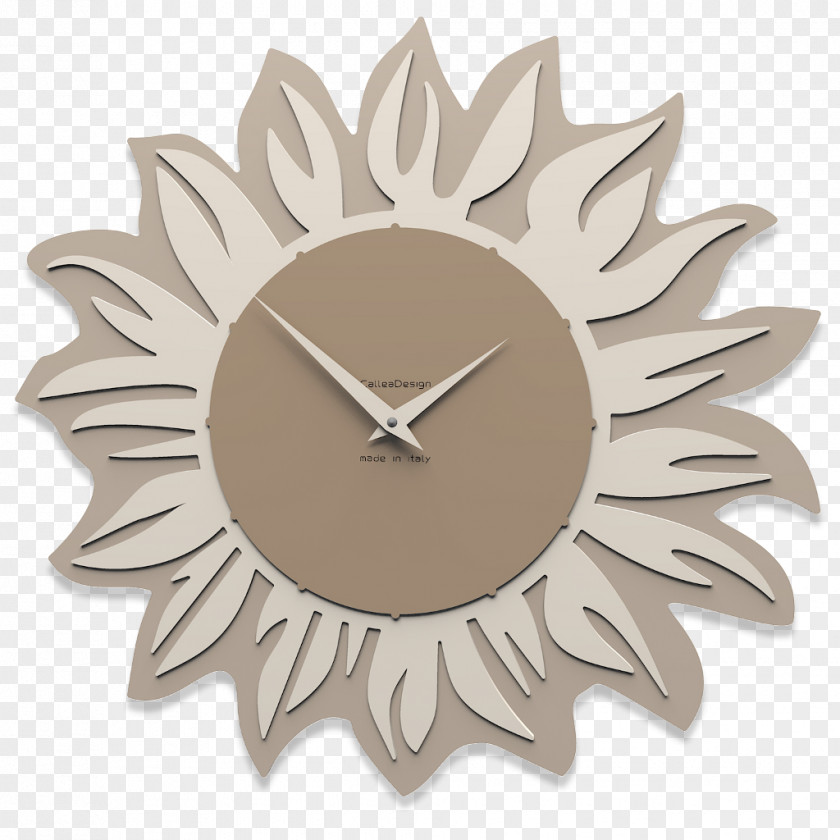 Clock Flower Parede Glass PNG