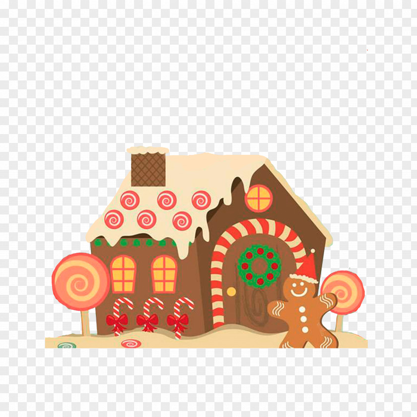 Fairy Tale Candy House Gingerbread Wedding Invitation Christmas Man PNG