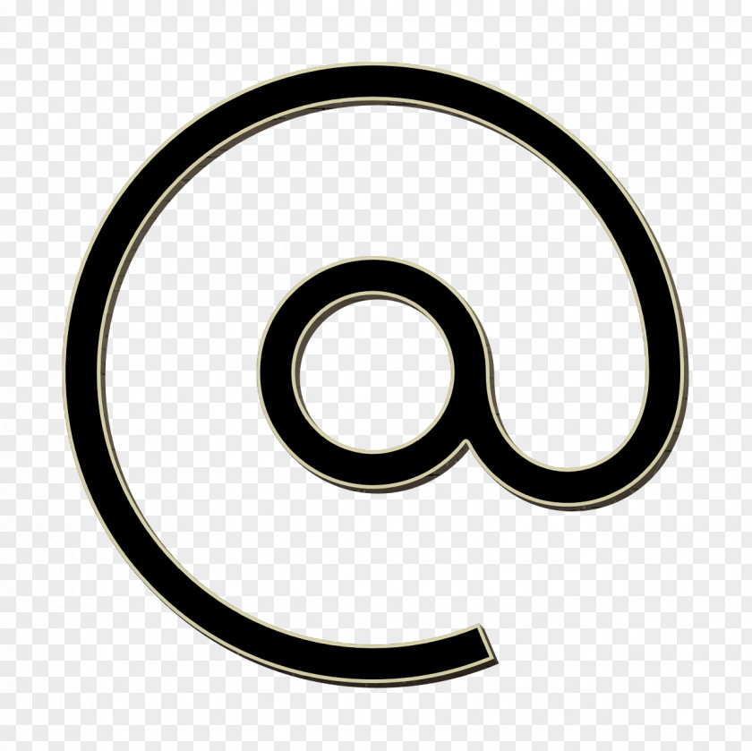 Email Icon At Solid Contact And Communication Elements PNG