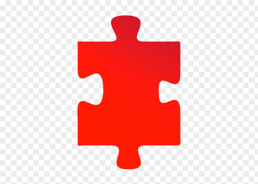 Jigsaw Puzzle, Red. PNG