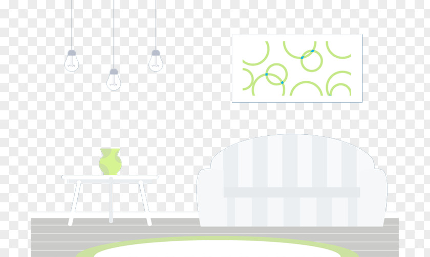 Sofa Floor Light Colors Green Pattern PNG