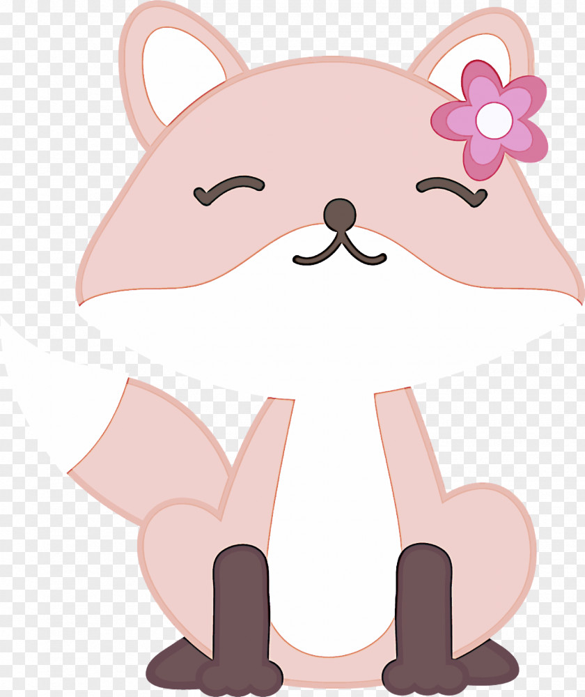 Tail Cat Cartoon Pink Nose Whiskers Snout PNG