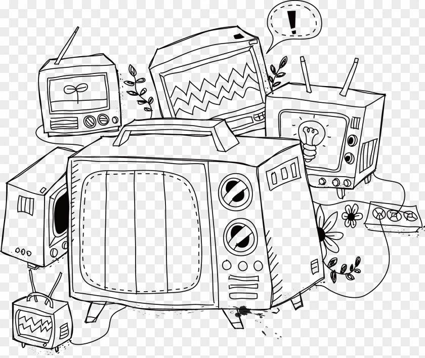 TV Set High-definition Television Drawing PNG