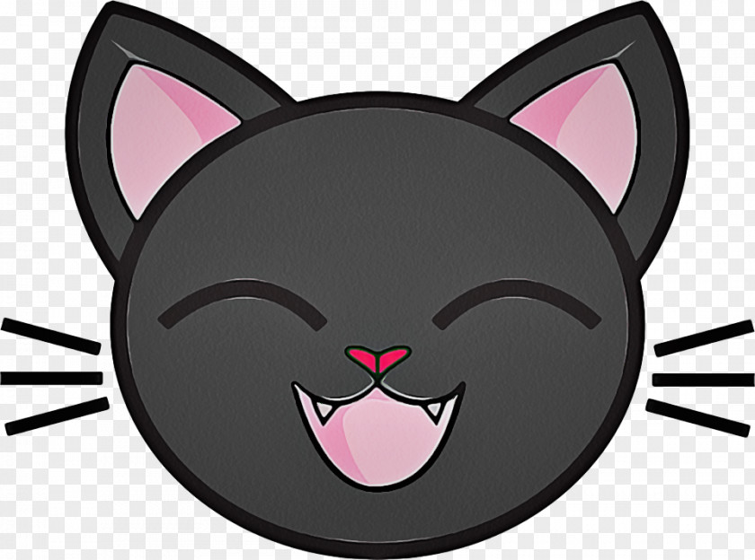 Nose Small To Mediumsized Cats Cartoon Cat Face Whiskers Pink PNG