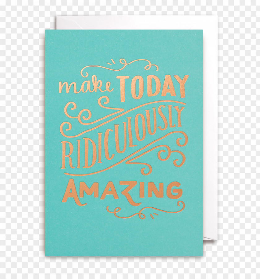 Amazing Card Paper Greeting & Note Cards Turquoise Font Rectangle PNG