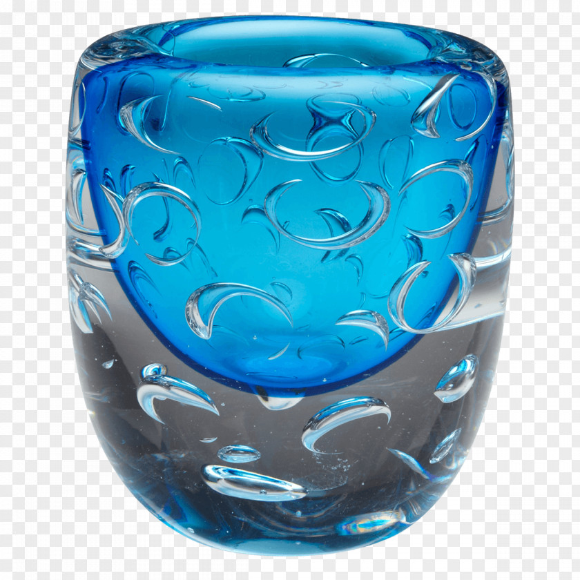 Decorative Dessert Plates Cyan Design Bristol Vase Cobalt Blue PNG