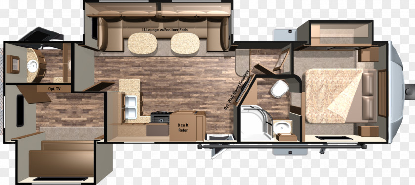 Fifth Wheel Coupling Campervans Caravan Keystone Floor Plan PNG