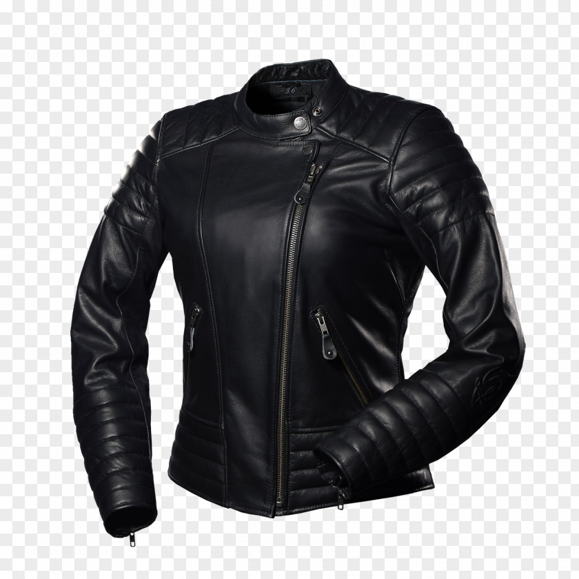 Jacket Leather Motorcycle Personal Protective Equipment PNG