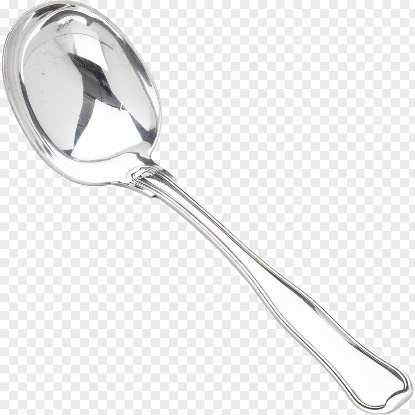 Ladle Danish Silver Cutlery Spoon Ormolu PNG