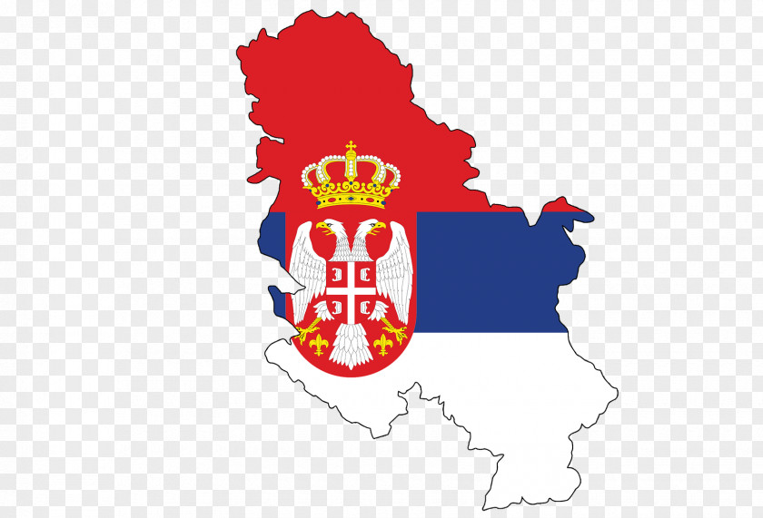 Map Serbia And Montenegro Flag Of Vector PNG