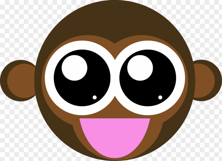 Monkey Vector Snout Smiley Clip Art PNG