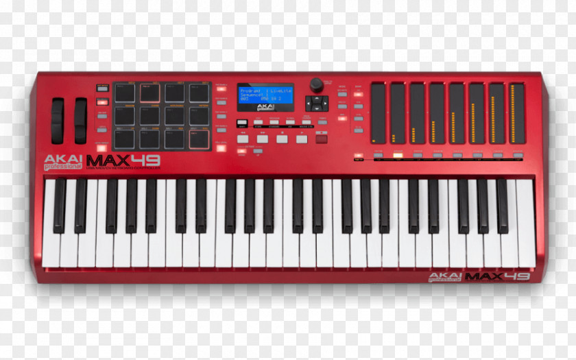 Musical Instruments Computer Keyboard Akai MAX49 MIDI Controller PNG