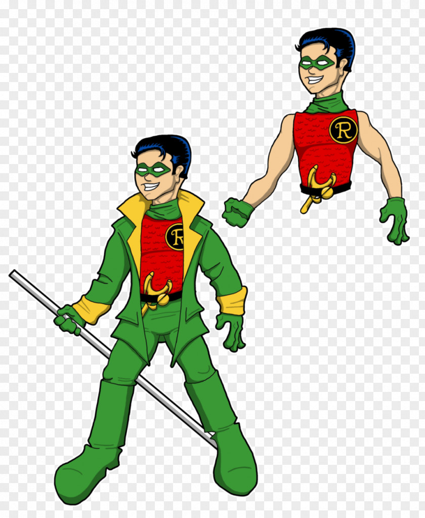 Robin Red Batman Superhero Art PNG