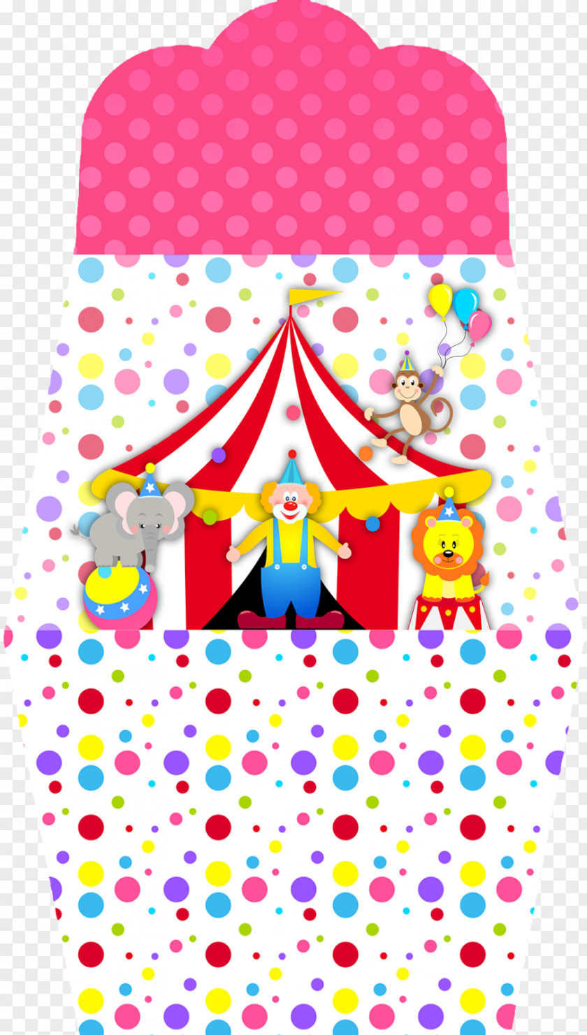 Circus Clown Party Convite PNG
