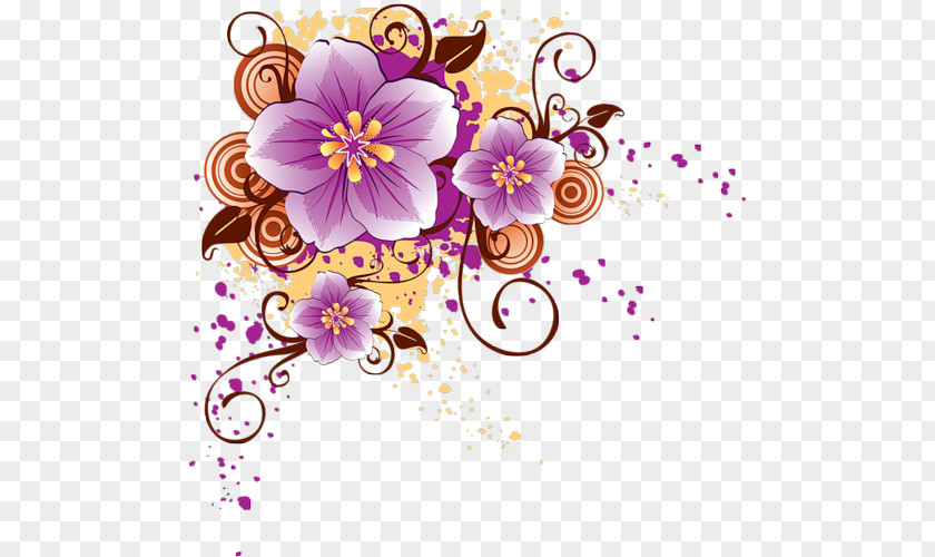 Flower Wall Desktop Wallpaper PNG