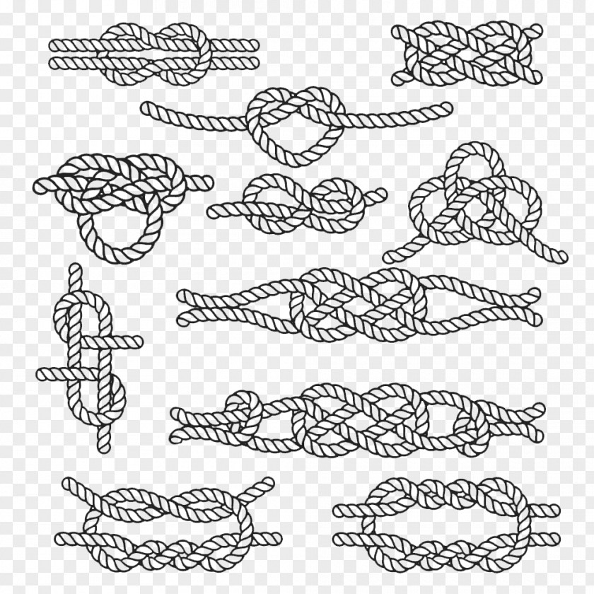 Grey Twine Hangman's Knot Rope Illustration PNG